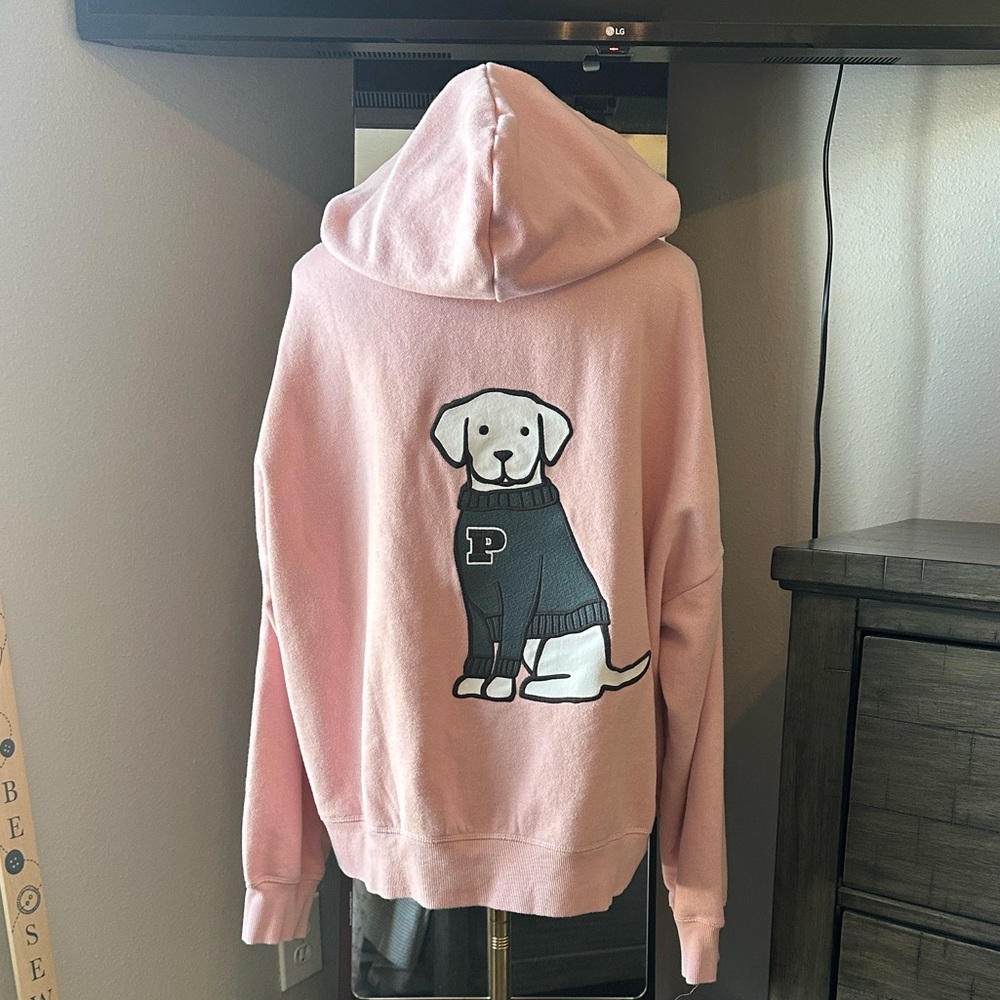 ISO - PINK Victoria's Secret Zip-Up Hoodie - Size S